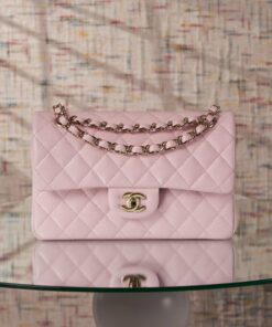 CHANEL CLASSIC - 23 - ROSE SAKURA - CAVIAR - GOLD CHAMPAGNE
