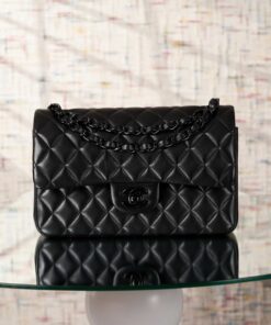 CHANEL CLASSIC - 23 - SO BLACK - LAMBSKIN - BLACK