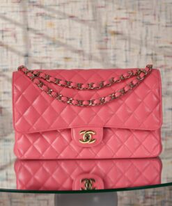 CHANEL CLASSIC - 25 - PINK - CAVIAR - GOLD CHAMPANGE