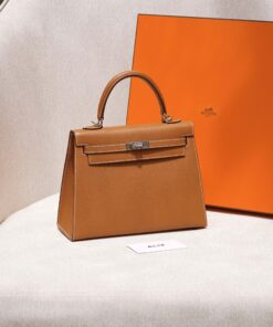 HERMES KELLY - 25 - GOLD - EPSOM - PHW