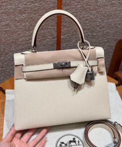 HERMES KELLY - 25 - NATA - EPSOM - PHW