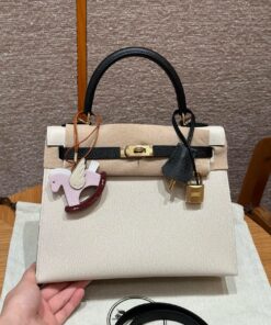 HERMES KELLY - 25 - CRAIE & NOIR - EPSOM - GHW