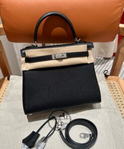 HERMES KELLY - 25 - BLACK - SWIFT - PHW
