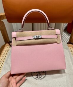 HERMES KELLY - 25 - ROSE SAKURA - EPSOM - PHW