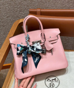HERMES BIRKIN - 25 - ROSE SAKURA - SWIFT - PHW