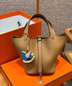 HERMES PICOTIN - 18 - BISCUIT - CLEMENCE - PHW