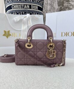 DIOR LADY D-JOY – SMALL – PEONY PINK – GOLD