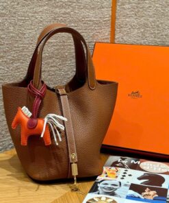 HERMES PICOTIN - 18 - GOLD - CLEMENCE - GHW