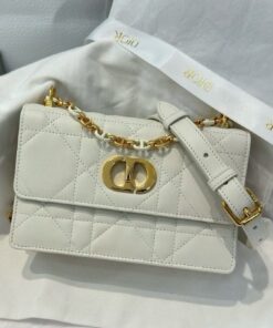 DIOR MISS CARO - MINI - LATTE - LAMBSKIN - GOLD