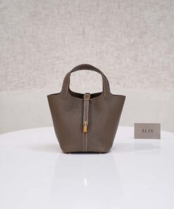 HERMES PICOTIN - 18 - ETOUPE - CLEMENCE - GHW