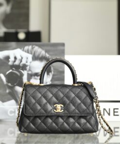 CHANEL COCO - SMALL - BLACK - CAVIAR - GOLD