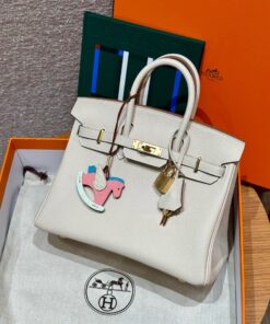 HERMES BIRKIN - 25 - CRAIE - TOGO - GHW