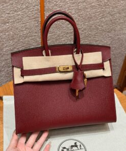 HERMES BIRKIN - 25 - ROUGE H - EPSOM - GHW