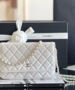CHANEL WOC - WHITE - CAVIAR - GOLD CHAMPAGNE