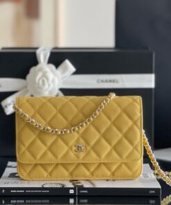 CHANEL WOC - YELLOW - CAVIAR - GOLD CHAMPAGNE
