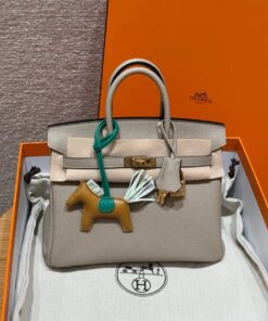 HERMES BIRKIN - 25 - GRIS TOURTERLLE - TOGO - GHW