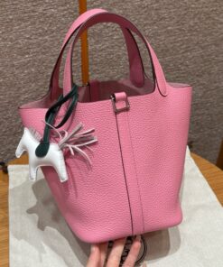 HERMES PICOTIN - 18 - PINK - CLEMENCE - PHW