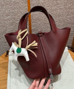 HERMES PICOTIN - 18 - ROUGE H - CLEMENCE - PHW