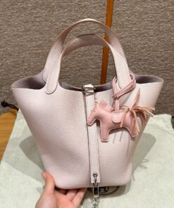 HERMES PICOTIN - 18 - MAUVE PALE - CLEMENCE - PHW