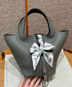 HERMES PICOTIN - 18 - GRIS MEYER - CLEMENCE - PHW