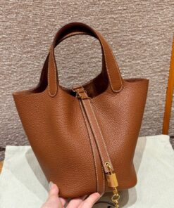 HERMES PICOTIN - 18 - GOLD - CLEMENCE - GHW