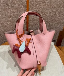 HERMES PICOTIN - 18 - ROSE SAKURA - CLEMENCE - GHW
