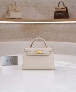 HERMES KELLY – MINI – CRAIE – EPSOM – GHW