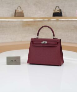 HERMES KELLY – 25 – ROUGE H – EPSOM – PHW