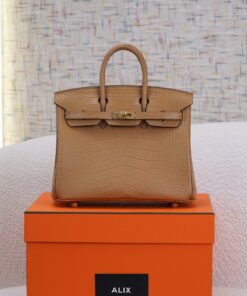 HERMES BIRKIN - 25 - CHAI - ALLIGATOR - GHW