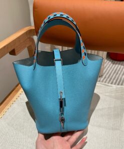 HERMES PICOTIN – 18 – BLUE DE NORD – EPSOM – PHW