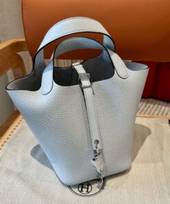 HERMES PICOTIN – 18 – BLUE BRUME – CLEMENCE – PHW