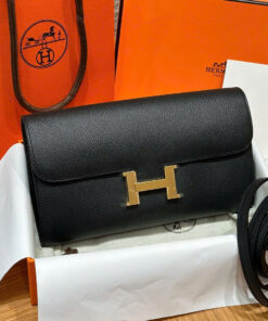 HERMES CONSTANCE LONG TO GO  – NOIR – EPSOM – GHW