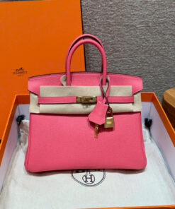HERMES BIRKIN - 25 - ROSE LIPSTICK - TOGO - GHW