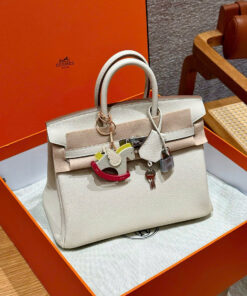 HERMES BIRKIN - 25 - CRAIE - TOGO - PHW
