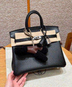 HERMES BIRKIN - 25 - NOIR - EPSOM - PHW