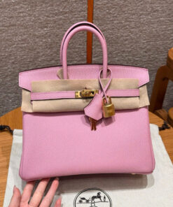 HERMES BIRKIN - 25 - MAUVE - EPSOM RETOURNE - GHW