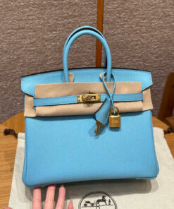 HERMES BIRKIN - 25 - CELESTE - EPSOM - GHW