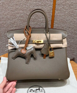 HERMES BIRKIN - 25 - ETOUPE - SWIFT - GHW