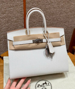 HERMES BIRKIN - 25 - GRIS PALE - EPSOM - PHW
