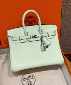 HERMES BIRKIN - 25 - VERT FIZZ - SWIFT - PHW