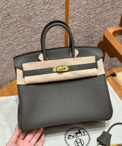 HERMES BIRKIN - 25 - GRIS ETAIN - TOGO - GHW