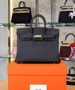HERMES BIRKIN - 25 - NOIR - TOGO - GHW