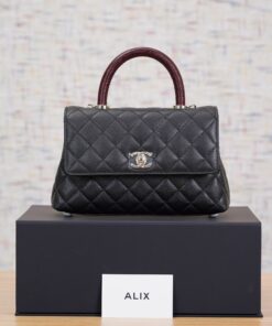 CHANEL COCO – SMALL – BLACK – CAVIAR – GOLD CHAMPAGNE