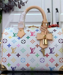 LV SPEEDY BANDOULIÈRE - 25 - WHITE - MONOGRAM CANVAS - GOLD