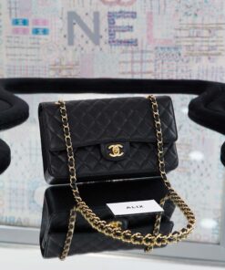 CHANEL CLASSIC - 25 - BLACK - CAVIAR - GOLD