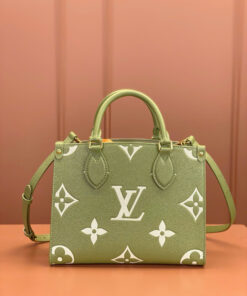 LV ONTHEGO - PM - GREEN - MONOGRAM EMPREINTE - GOLD