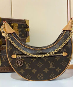 LV LOOP BAG - BROWN - MONOGRAM CANVAS - GOLD