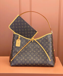 LV CARRY ALL - MM - BROWN - MONOGRAM CANVAS - GOLD