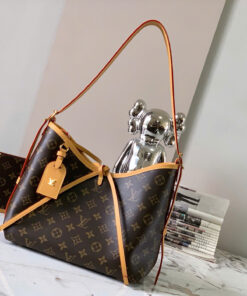 LV CARRY ALL - PM - BROWN - MONOGRAM CANVAS - GOLD