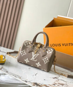 LV SPEEDY BANDOULIÈRE – 20 – GRAY – BICOLOR MONOGRAM EMPREINTE – GOLD